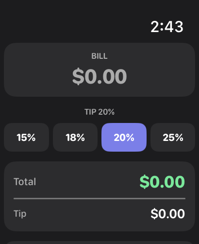 Tiply Apple Watch screenshot 1